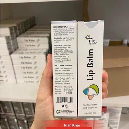 [Hàng Nhập Khẩu] Son dưỡng môi Fixderma Lip balm
