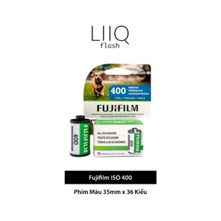 Phim Fujifilm ISO 400, Màu Color, 135/35mm x 36 Kiểu, In Date Cho Máy Chụp Ảnh Film - LIIQ Flash