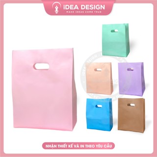 [ NHIỀU MÀU ] Túi nilon hột xoài nhiều màu PASTEL dễ thương, bao nilon PE bóng dẽo dai đựng hàng - 4 Size - 7 Màu