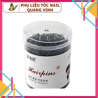 Kẹp chữ u trang điểm bới tóc (hộp 100 cây đủ 3 size s, m, l)
