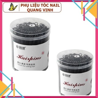Kẹp chữ u trang điểm bới tóc (hộp 100 cây đủ 3 size s, m, l)