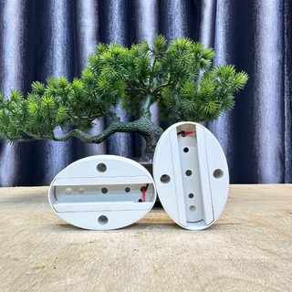 Đế Đơn Cho 1 Đèn Rọi, Đèn Chiếu Điểm, Kiểu Đế Dài Hoặc Tròn ,Bầu Dùng Cho 1 Đèn Ray Với khúc Nối