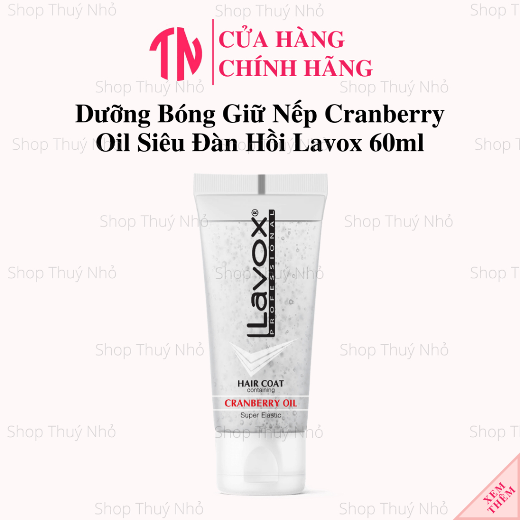 Dầu bóng dưỡng tóc Lavox giữ nếp Cranberry siêu đàn hồi 60ml phục hồi chăm sóc tóc khô,hư tổn