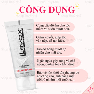 Dầu bóng dưỡng tóc Lavox giữ nếp Cranberry siêu đàn hồi 60ml phục hồi chăm sóc tóc khô,hư tổn