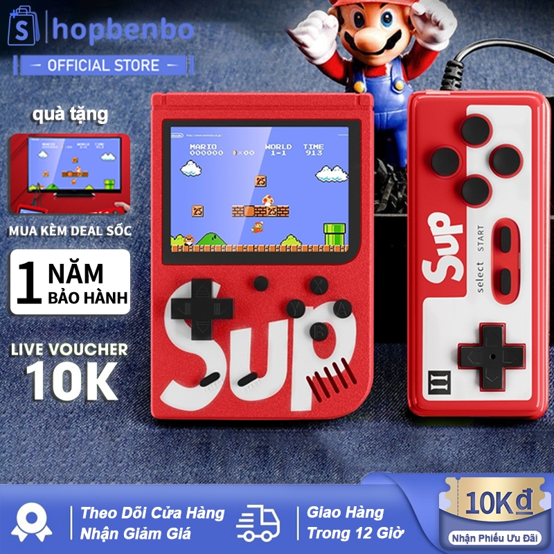 Máy Chơi Game Cầm Tay Sup Giá Rẻ 400 Trò - Máy Chơi Được 2 Người-Kết nối với tv