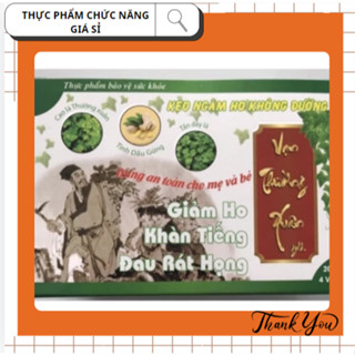 Viên ngậm ho không đường Vạn Thường Xuân Gold - Kẹo ngậm ho không đường