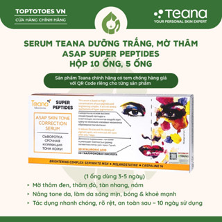 Serum Teana Super Peptides ASAP dưỡng trắng, mờ thâm, cải thiện kết cấu da