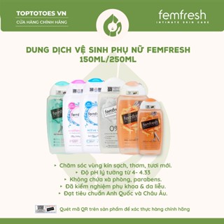 [HÀNG NHẬP KHẨU] Dung dịch vệ phụ nữ Femfresh Daily Intimate Wash Anh Quốc 150ml/ 250ml
