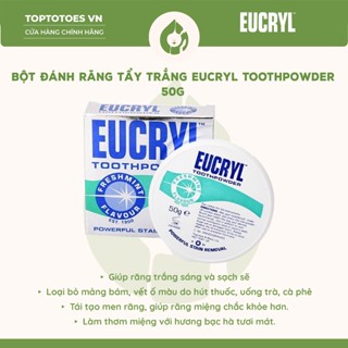 [HÀNG NHẬP KHẨU] Bột Đánh Răng Eucryl Toothpowder tẩy trắng và làm sạch răng 50g