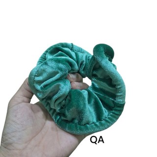Combo 5 Dây cột tóc nhung màu đen mã 030 (cở to 10-12cm)