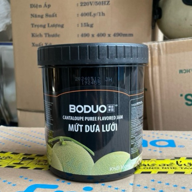  Mứt dưa lưới Boduo hộp 1kg3 