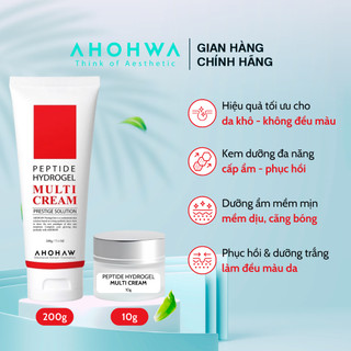  Kem Dưỡng Da Đa Năng AHOHAW Peptide Hydrogel Multi Cream Chiết 10g - Dưỡng Ẩm, Phục Hồi, Căng Bóng