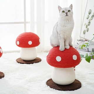 trụ cào móng cây nấm đỏ cho mèo - T3 PETS SHOP