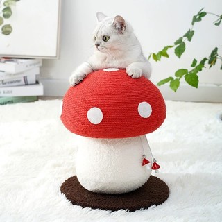 trụ cào móng cây nấm đỏ cho mèo - T3 PETS SHOP