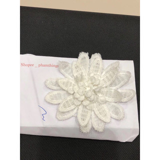Hoa ren trang trí váy áo 9cm( giá 2 bông)