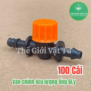 [Bán sỉ] 100 Van giảm áp điều chỉnh lưu lượng ống 6ly dùng điều chỉnh lưu lượng nước trong hệ thống tưới tự động