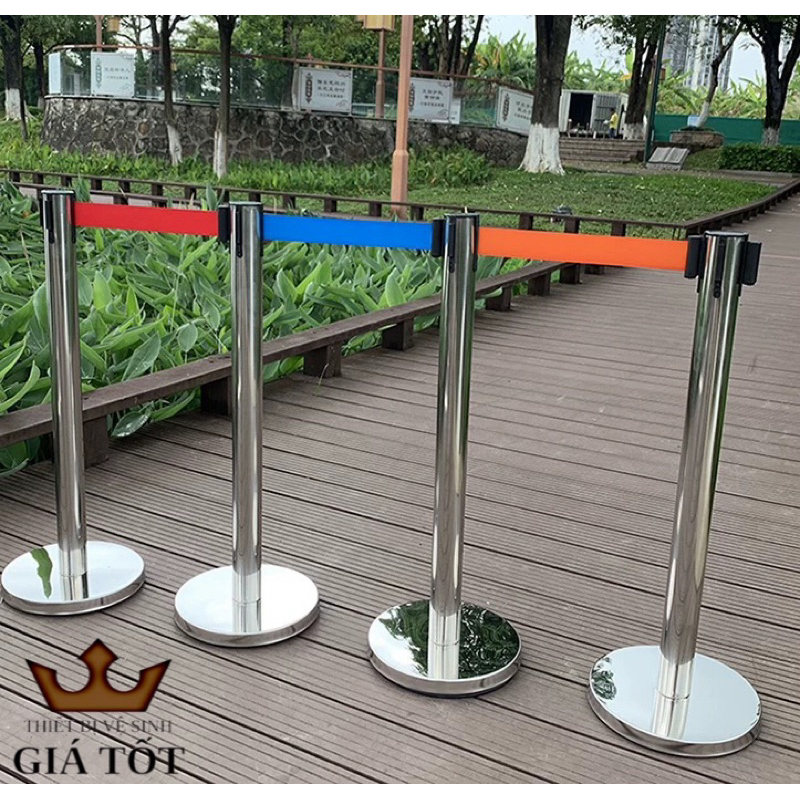 ( Hoả tốc ) Cột chắn,trụ phân làn lối đi inox 2m - Hàng nhập khẩu chất lượng