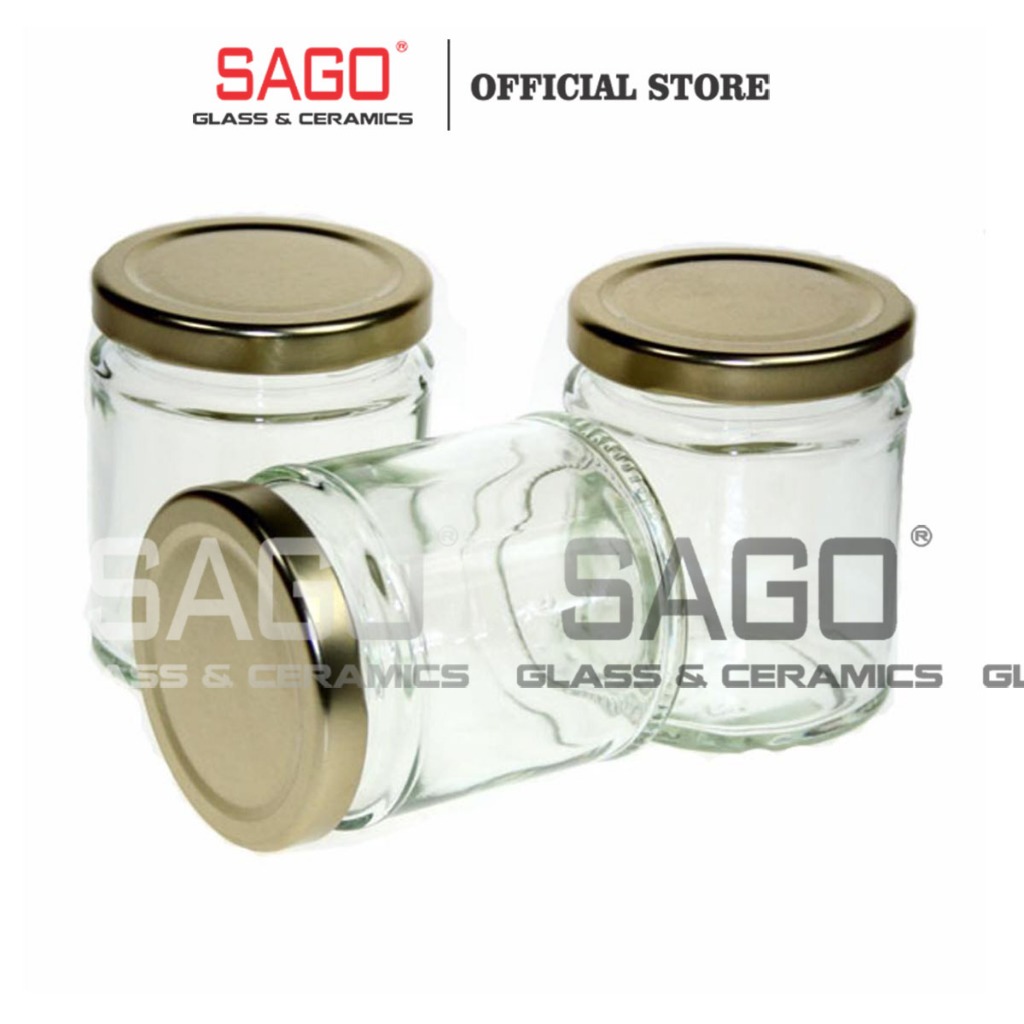 Hũ Thủy Tinh 220ml nắp Thiết