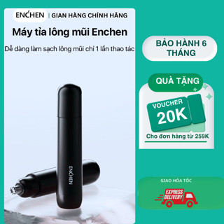 Máy tỉa lông mũi Enchen EN005 tốc độ cao 7000 vòng nhỏ gọn dùng pin AA, an toàn sử dụng - BH 6 tháng