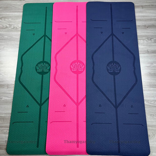  Thảm Tập Yoga  8mm 1 Lớp Định Tuyến TPE cao cấp loại 1 nặng 1,4kg  kèm túi chống nước 100k + dây  
