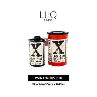 Phim Washi Color X ISO 100, Màu Color, 135/35mm x 36 Kiểu, In Date Cho Máy Chụp Ảnh Film - LIIQ Flash