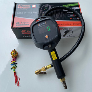 Đồng hồ bơm lốp Kapusi ,đồng hồ bơm lốp điện tử, tay bơm tích hợp 3 trong 1 bơm xả đo áp suất