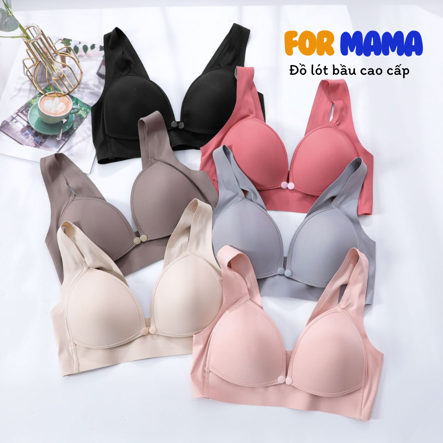 Áo Ngực Bà Bầu chất liệu SU NON cho con bú, sau sinh Không Gọng chống chảy sệ cho mẹ bầu