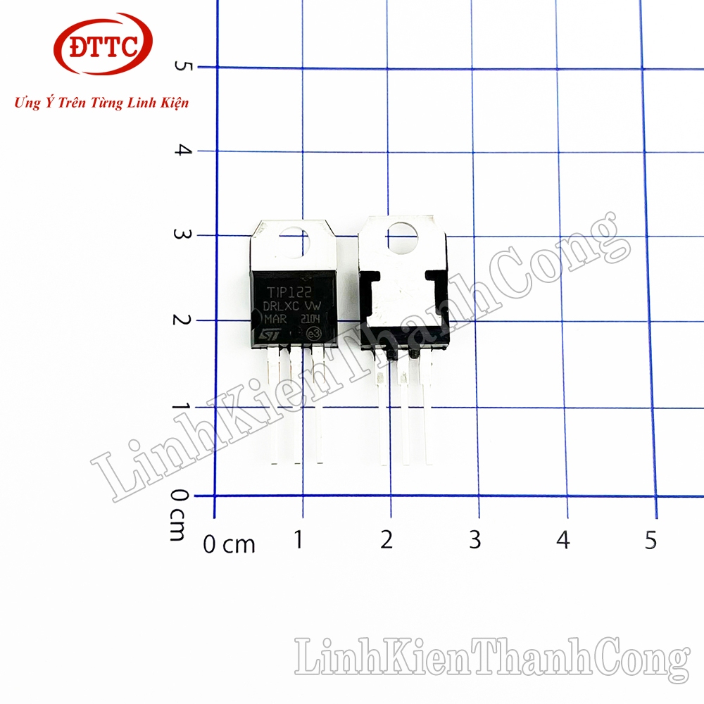 TIP122 TRANSISTOR NPN 5A 100V TO220 Darlington