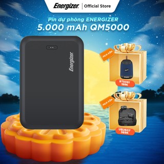 Sạc dự phòng Energizer 5000mAh QM5000 -Tích hợp sạc không dây,thiết kế từ tính, nhỏ gọn