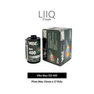 Phim Vibe Max ISO 400, Màu Color, 135/35mm x 27 Kiểu, In Date Cho Máy Chụp Ảnh Film - LIIQ Flash