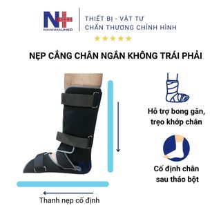 Nẹp cổ chân y tế cố định cổ chân bàn chân cẳng chân, nẹp cố định chân, nẹp cẳng chân không tp