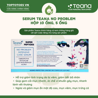 Serum Teana Super Peptides No Problem Intensive Care giảm sưng, đẩy & gom cồi mụn giảm tiết dầu