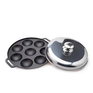 Khuôn Đổ Bánh Khọt 8 Lỗ l 10 Lỗ l 12 Lỗ Vạn Lợi Nắp Inox Cao Cấp