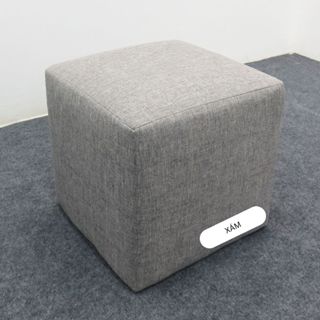 Ghế Đôn Sofa Vuông FOREVER 84, Ghế Bàn Trang Điểm MÀU XÁM 30x30x30CM - Bọc Mút Dày Dặn