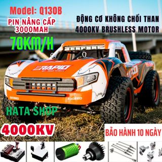 Xe Đua Địa Hình Q130B Pro Bản Nâng Cấp Tốc Độ Cao 70km/h Không Chổi Than Brushless 1/14 Bốc Đầu 4WD