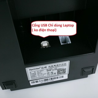 Máy in hóa đơn Xprinter K58IIH cổng kết nối USB chỉ dùng cho Laptop