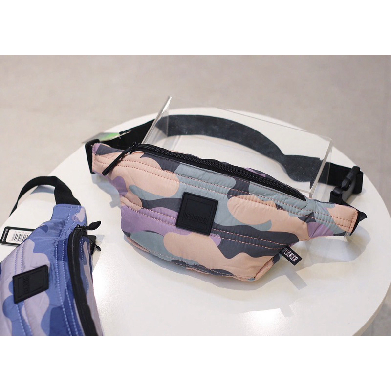 Túi vải belt bag đeo hông vải dù hoạ tiết