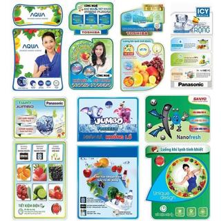 Miếng dán tủ lạnh SANYO, tem tủ lạnh, tem dán tủ lạnh, tem trang trí tủ lạnh dùng cho tủ lạnh SANYO mẫu 1