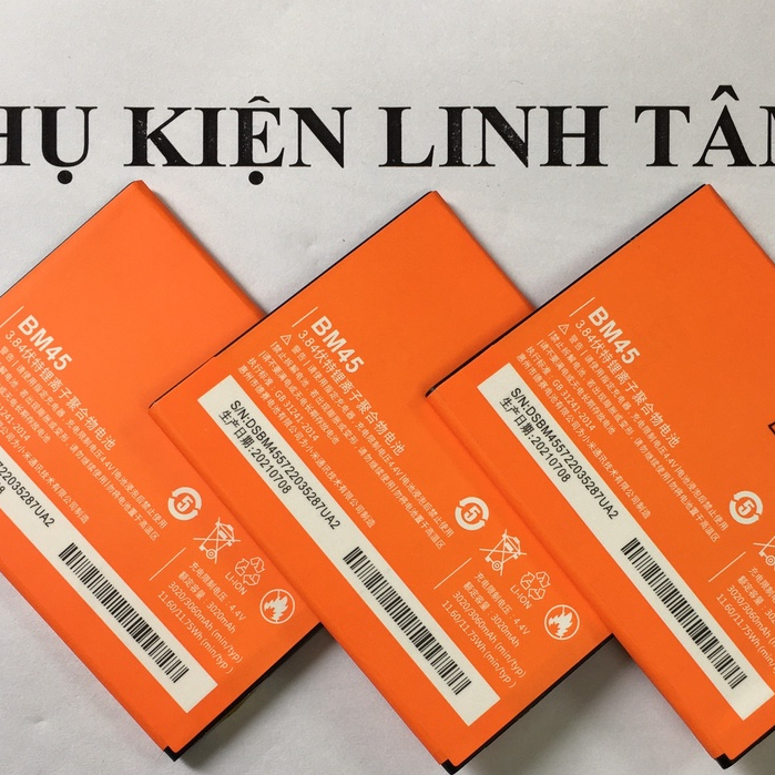 Pin Xiaomi Redmi Note 2 / BM45