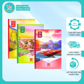 Vở kẻ ngang 72 trang/ 120trang/ 200trang Hồng Hà, tập kẻ ngang Hồng Hà bề mặt giấy trơn mịn, gáy bìa chắc chắn