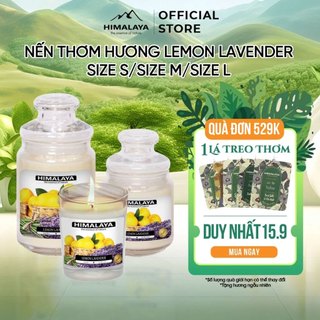 Nến thơm Himalaya hương Lemon Lavender size S/size M/size L