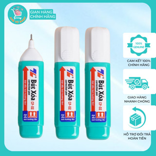 Bút xóa nước 12ml Thiên Long Combo 5/10 bút xóa sạch, nhanh khô, an toàn sử dụng, thuận tiện học sinh, sinh viên