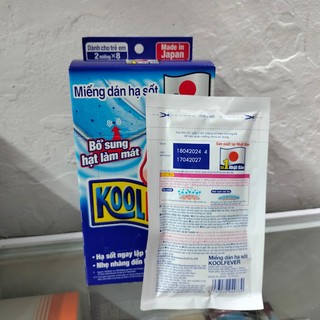 Miếng Dán Hạ Sốt Trẻ Em Koolfever Gói 2 miếng