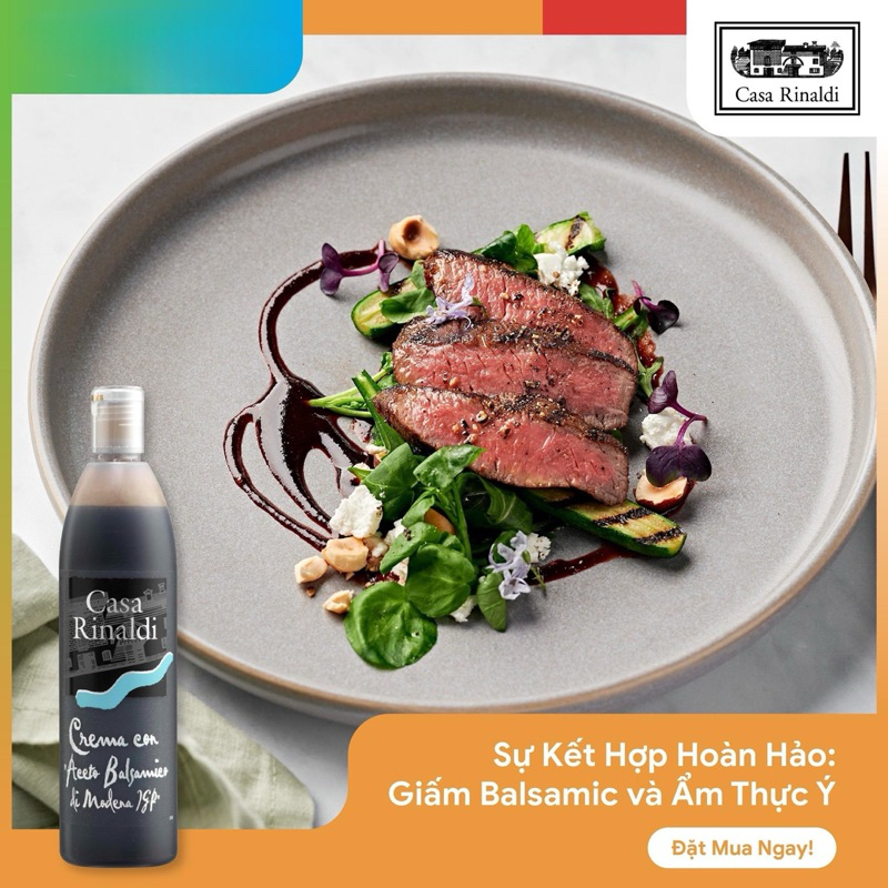 Giấm Balsamic Cô Đặc Casa Rinaldi 500ML