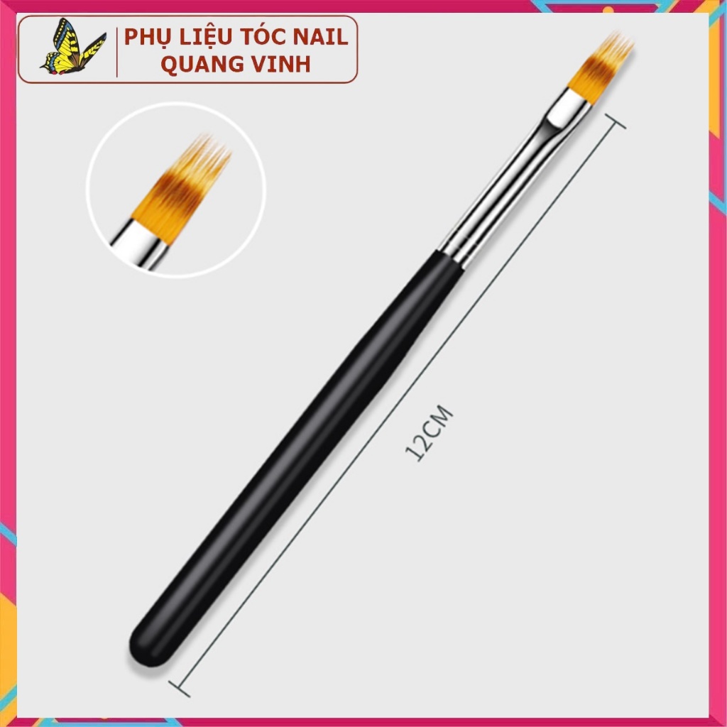 Cọ ombre cán gỗ đầu chổi