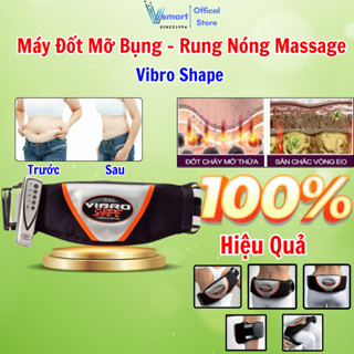  Máy Massage Giảm Mỡ Bụng Vibro Đai Rung Nóng Mát Xa Giảm Béo Bụng Đốt Mở và Làm Thon Gọn 