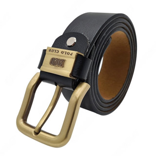 [140cm] Thắt lưng nam cao cấp DHM-082 | Đầu khóa kim màu đồng thời trang | Bảo hành 12 tháng