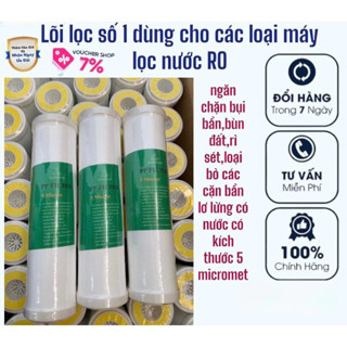 Combo 10 lõi lọc nước số 1, lọc thô số 1, sử dụng cho tất cả các máy lọc nước R.O trong gia đình (FREESHIP)