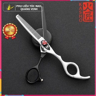 Bộ kéo cắt tóc Kasho HA 03 đen trắng (kéo tay phải)
