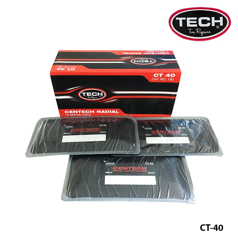 HỘP 10 MIẾNG VÁ LỐP BỐ THẲNG TECH CT-40 (RADIAL, 100X203MM)
